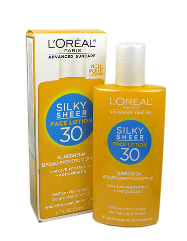 L'Oreal Advanced Suncare Silky Sheer Face Lotion 30