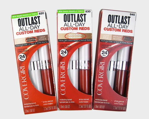 Cover Girl Outlast All Day Lipcolor Custom Reds