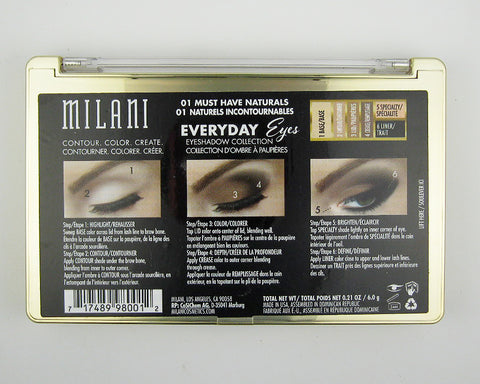 Milani Everyday Eyes Eyeshadow Collection